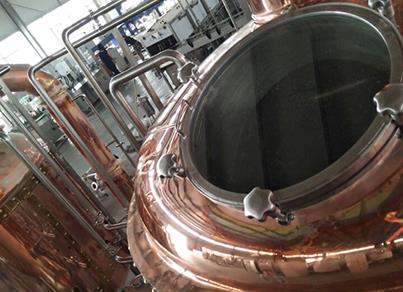 copper beer brewing equipment